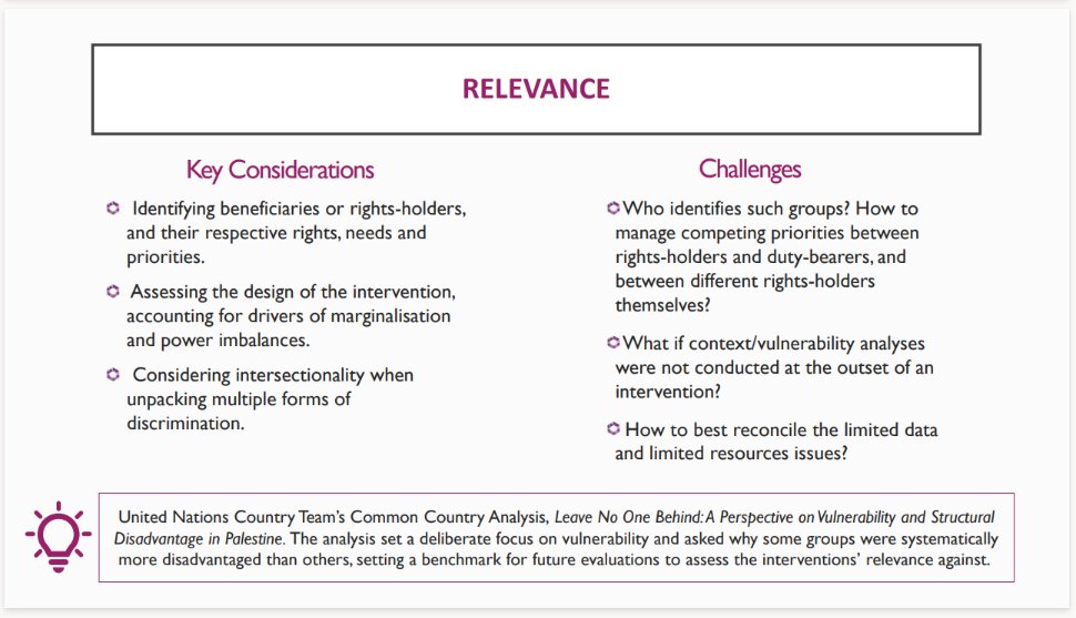Relevance: Is the intervention doing the right things? The extent to which the intervention’s objectives and design respond to beneficiaries’ global, country and institution needs, policies and priorities, and continue to do so if circumstances change. oe.cd/il/57