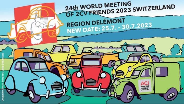 J-1 avant le début la 24ème édition de la Rencontre Mondiale des Amis de la 2CV  qui se tiendra dans la région de Delémont en Suisse ! 🎉

Du 25 au 30 juillet, vous pourrez acheter ou commander directement sur place l'ensemble de nos pièces détachées sur place ! 

#2cv