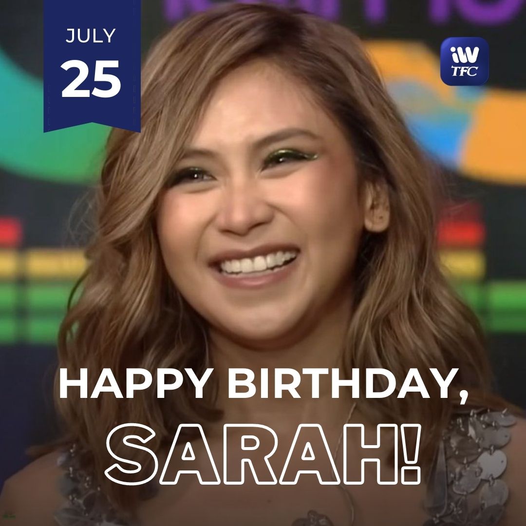 ofc_iwant's tweet photo. Happiest birthday, @JustSarahG! 🎂🎁🎉 
From iWantTFC! https://t.co/PfCk5p65MY