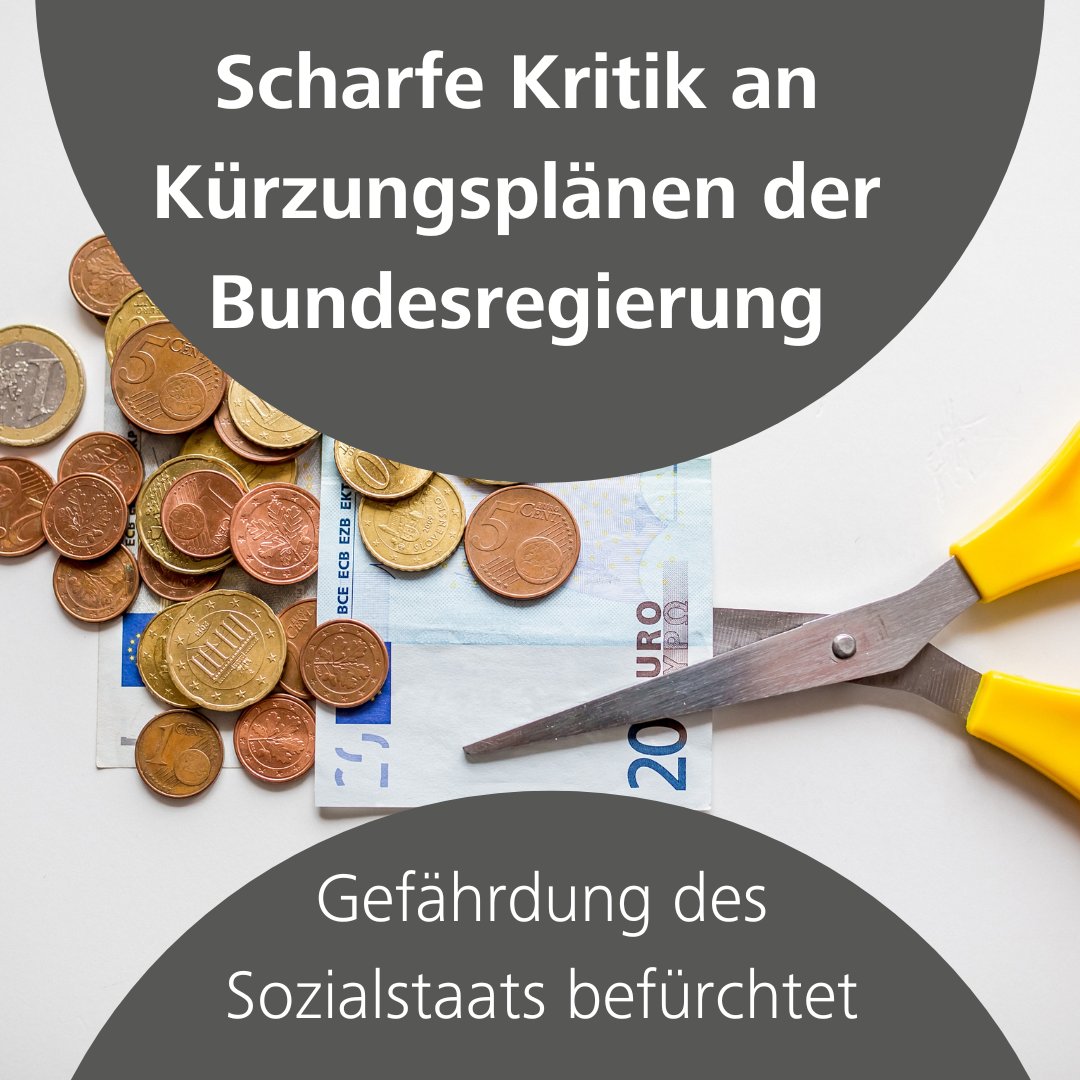 Die Spitzenverbände der Freien Wohlfahrtspflege sind angesichts der geplanten #Etatkürzungen alarmiert. Condrobs schließt sich der Meinung der Verbände an, denn die Kürzungen senden ein falsches Signal und riskieren den sozialen Frieden! @bagfw