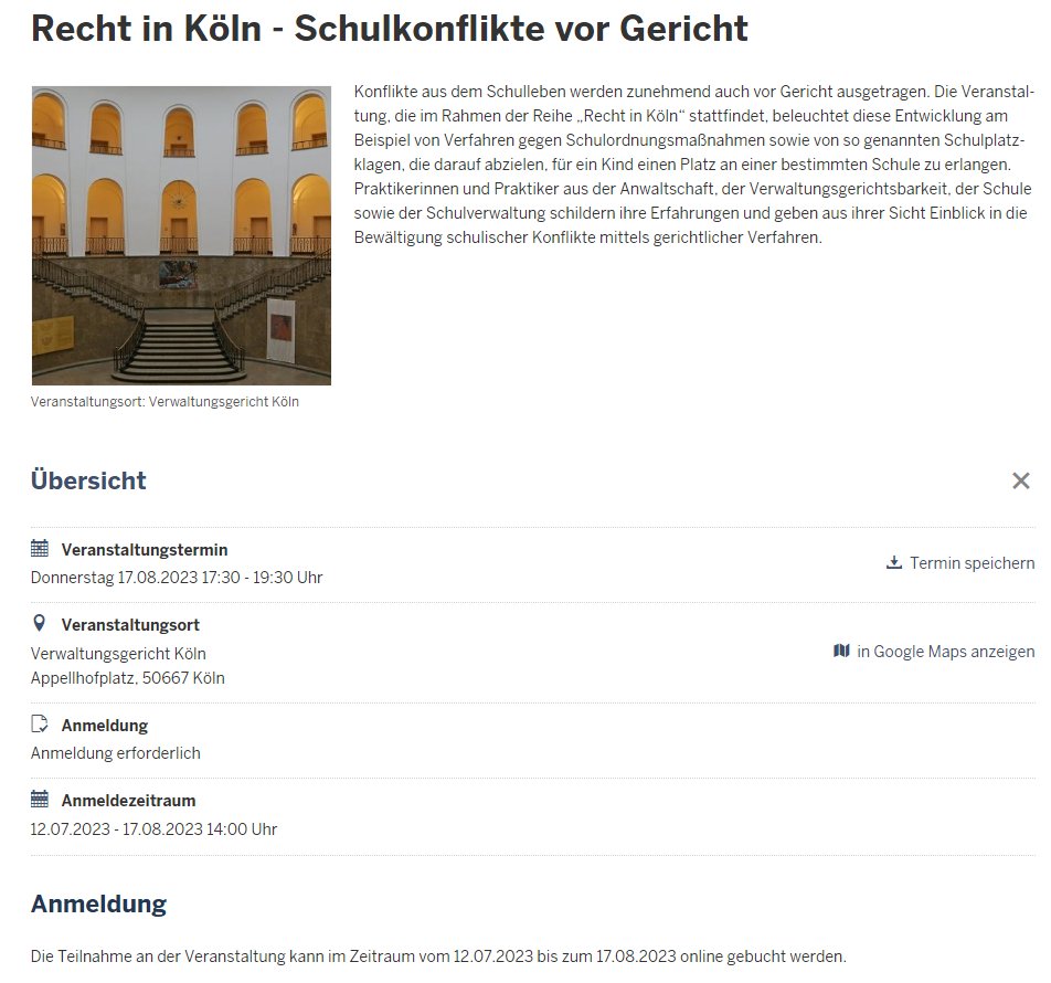 FGKoeln's tweet photo. Veranstaltungsreihe „Recht in Köln“ am Donnerstag 17.08.2023, 17.30 Uhr im #Appellhof #Köln:

Das #Verwaltungsgericht Köln informiert zu „Schulkonflikte vor #Gericht“

Weitere Informationen und kostenfreie Anmeldung:
https://t.co/ax2yGFgOO7

#RechtInKöln #Schule https://t.co/szk50tr9bz