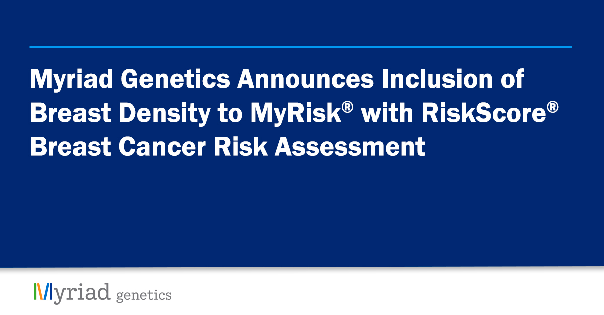MyRisk® Hereditary Cancer Test with RiskScore® now incorporates breast density using TCv8 to provide patients & providers with a more comprehensive look at their five-year and remaining lifetime risk for #breastcancer. Learn more: fal.cn/3A8zX