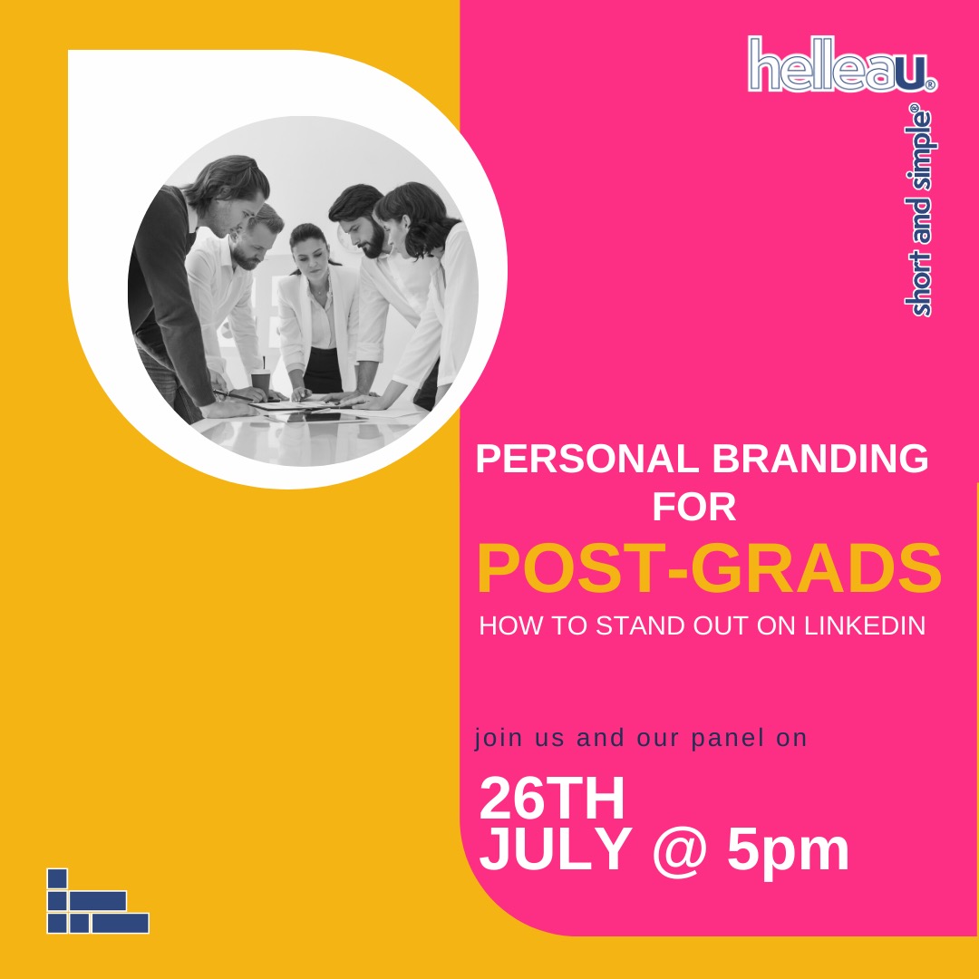 Have you just graduated? Are you struggling to stand out on LinkedIn? We‘ve rounded up some experts on the matter, and will be sharing their knowledge and tips this Wednesday at 5pm!

Free tickets here: eventbrite.com/e/personal-bra…

#LinkedInhelp #graduatejobs #graduatejobsearch