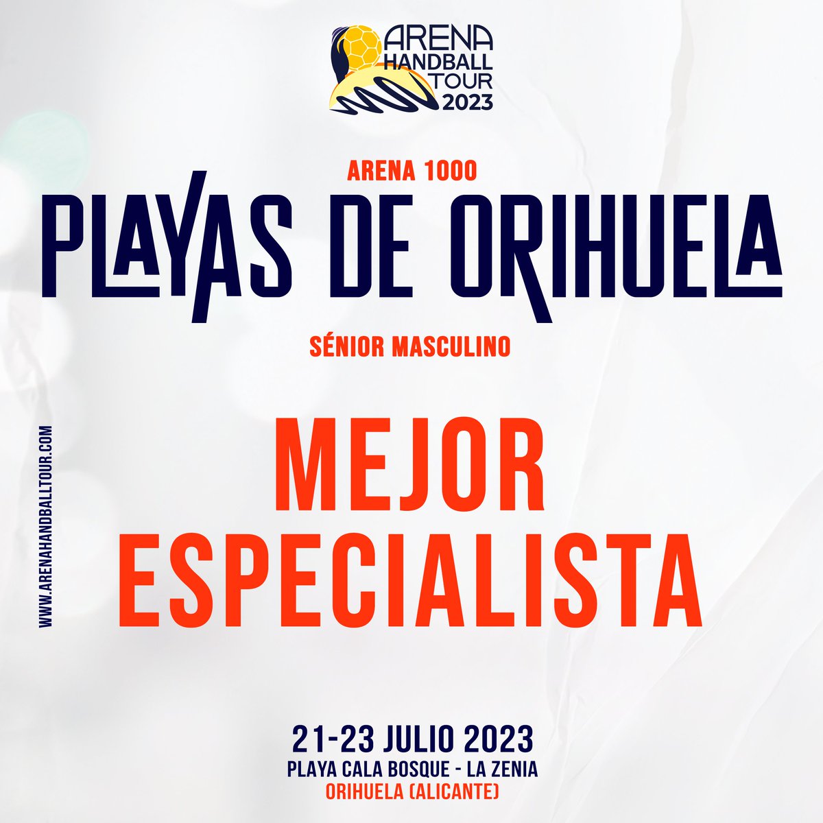 ArenaHandballT's tweet image. ✨ ¡Vota por la 𝙈𝙚𝙟𝙤𝙧 𝙀𝙨𝙥𝙚𝙘𝙞𝙖𝙡𝙞𝙨𝙩𝙖 en el #Arena1000 Playas de Orihuela!

♻️ RT: Juan Antonio Jodar @jodar31 (@MaravillasBm)
 ❤️ Me Gusta: Álvaro Contonente (@bmplayalcala)

#BalonmanoPlaya #ArenaHandballTour @AytoOrihuela @dxtsorihuela @dipuAlicante