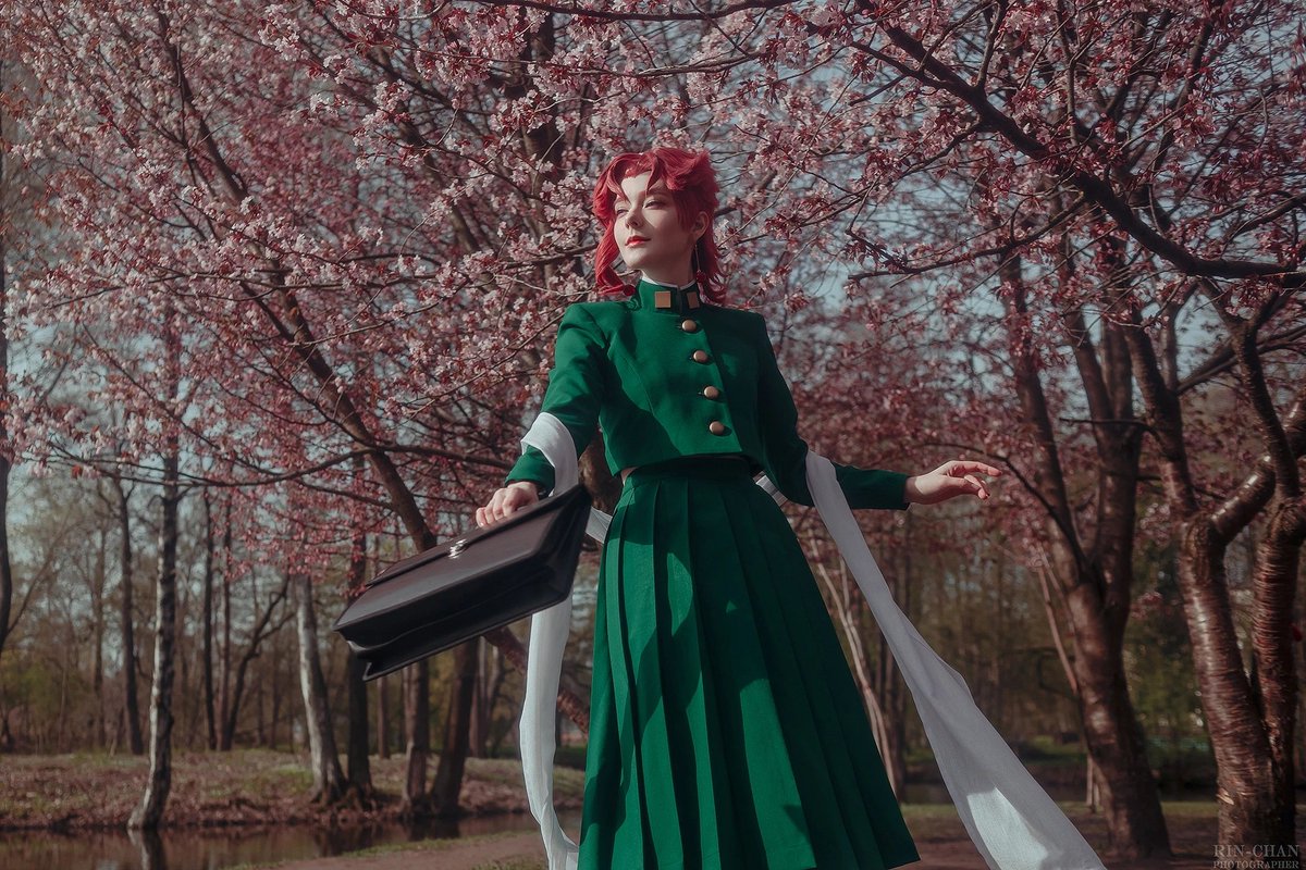VicontD's tweet photo. - Are you new?
- Yes. Actually just transferred. Noriaki Kakyoin. Nice to meet you.

#花京院典明生誕祭2023
#jjba #kakyoin #jotakak https://t.co/7SQLxQXL6Y