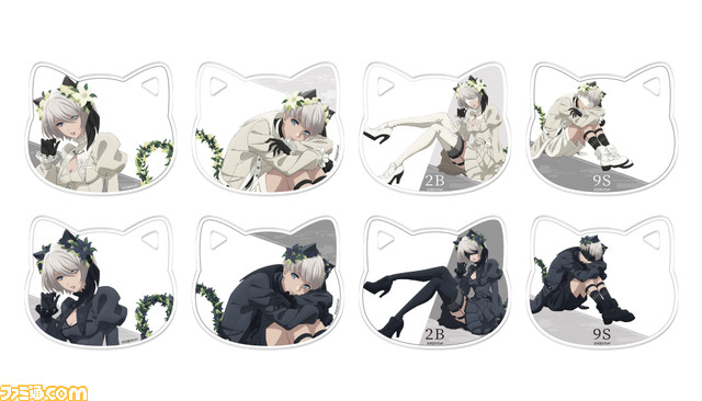 ニーアオートマタ 2B ナンジャ 猫耳 グリッター アニメ『ニーア オートマタ』猫耳姿の2Bと9Sがかわいい