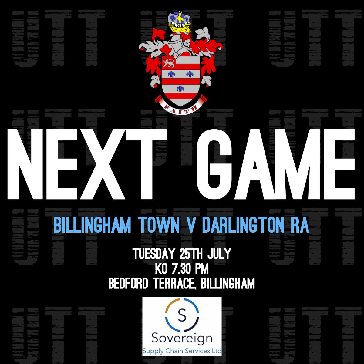 BillinghamTown's tweet image. We've arranged a last minute friendly for tomorrow night as we prepare for the season. Entry £3/£2 and another opportunity to purchase your £21 season tickets! #UTT