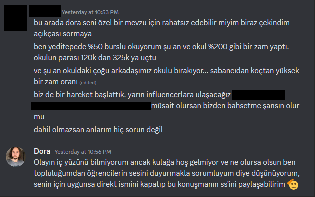 Böyle bi söz verdim, paylaşıyorum.

Okulun dışından başarılı olabilirsiniz demiştim evet ama eğitimin orta yerinde, artık eğitim görmeye paranın yetmeyeceğini öğrenmek pek hoş olmasa gerek.

Yeditepe umarım öğrencilerine, eğitimlerini tamamlayabilecekleri bir yol çizer.