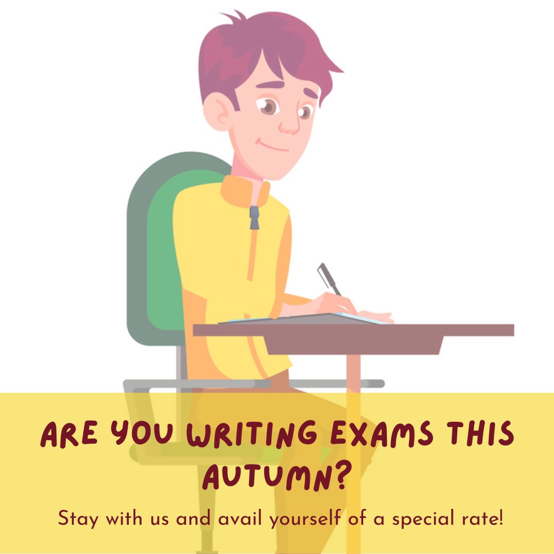 📚Book and stay with us during your Autumn exams.

📈 Avail of a special rate when you book using code AUEX_07/23  

#autumnexams #studentaccommodation #maynoothcampus #examtime📚