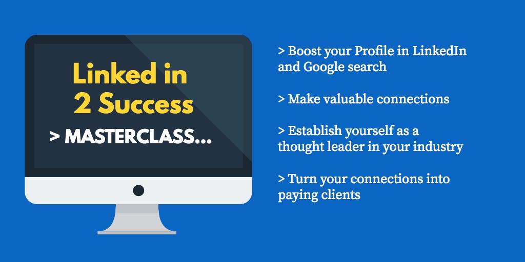Time4AChat's tweet image. [Doors Closing] Are you joining me on Thursday for the &apos;Linked In 2 Success Virtual Masterclass&apos;? …t-marketing-school-eaf0.thinkific.com/courses/linked…

Learn proven strategies to work smarter not harder; attract your ideal clients, and achieve LinkedIn success.