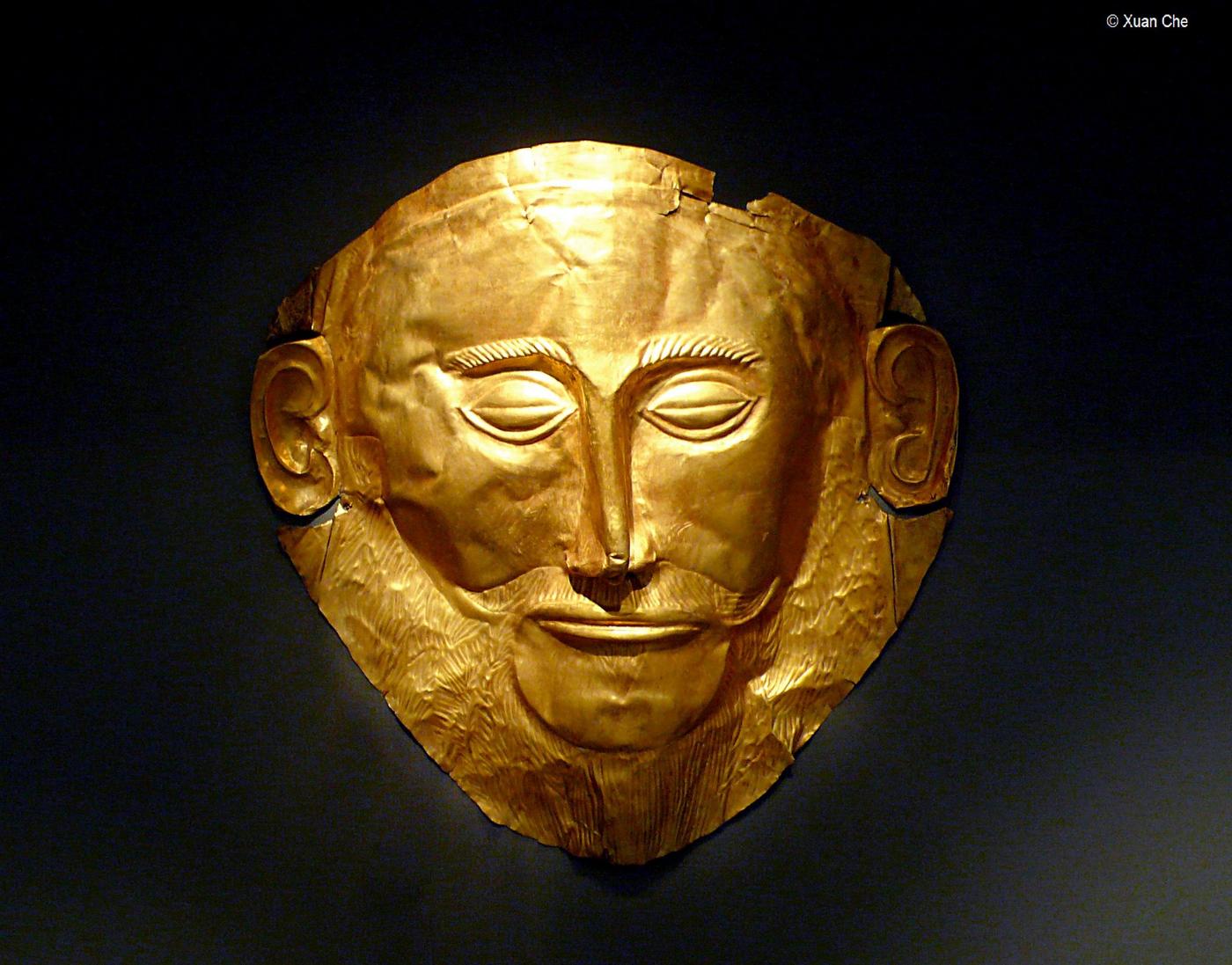 Ancient History Mag on Twitter "The famous 'Mask of Agamemnon', a