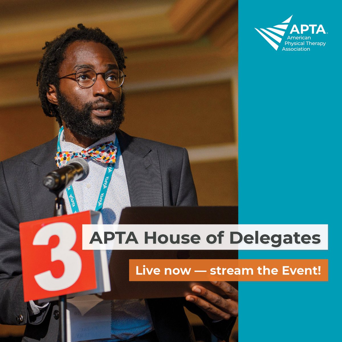 Join now to catch the last day of APTA's House of Delegates sessions — stream the event in full at the following link: loom.ly/zsBpJLw