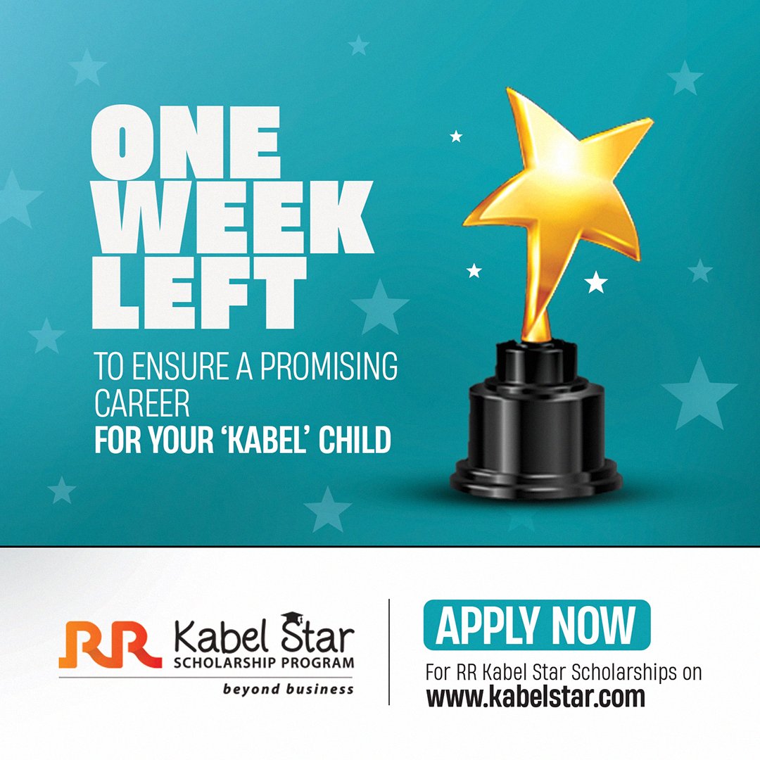 Apply for the RR Kabel Star Scholarship worth Rs. 10,000 on kabelstar.com.
Last date: 31st July 2023. 
.
.
 #rrglobal #rrglobalindia #rrkabel #rrkabelstar  #KabelStars #ApplyNow  #electrician