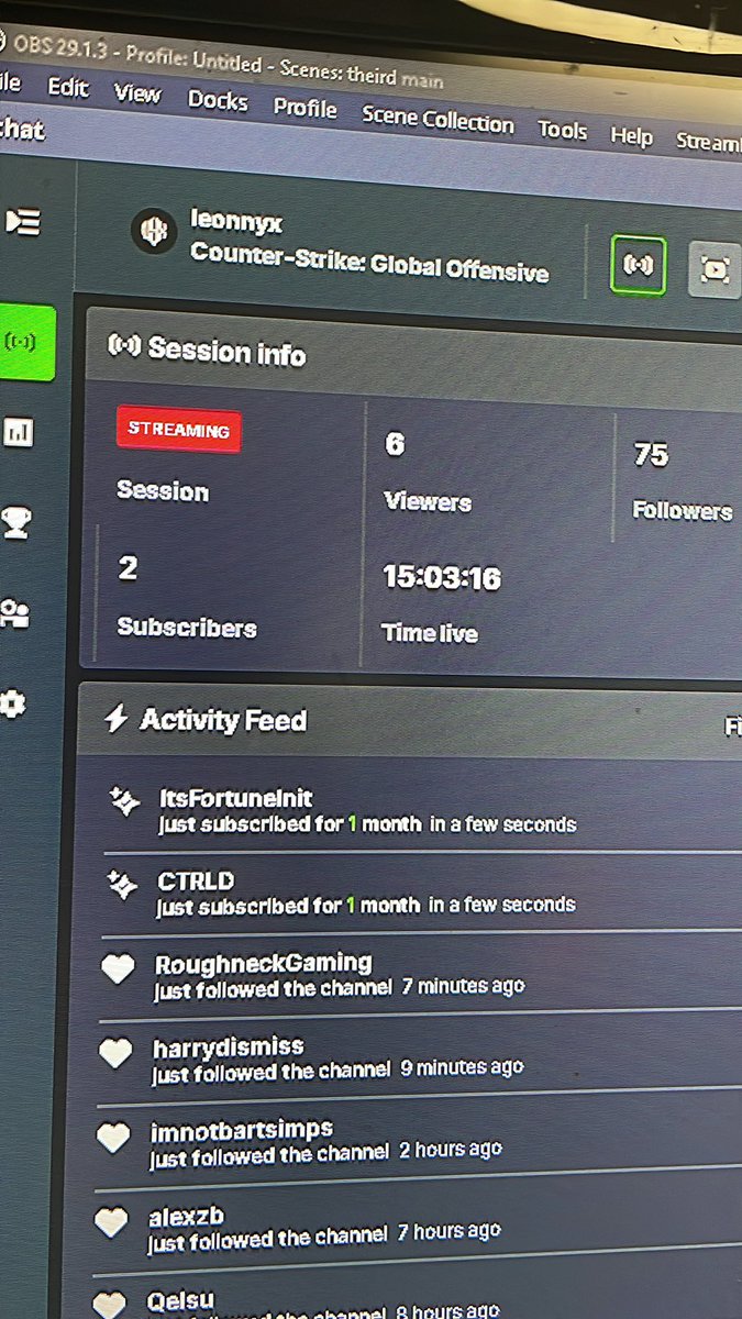I hit affiliate boys thanks you <a href="/CtrldGSB/">Josh | CTRLD GSB</a> and @Itsfortuneinit  for the first two subs