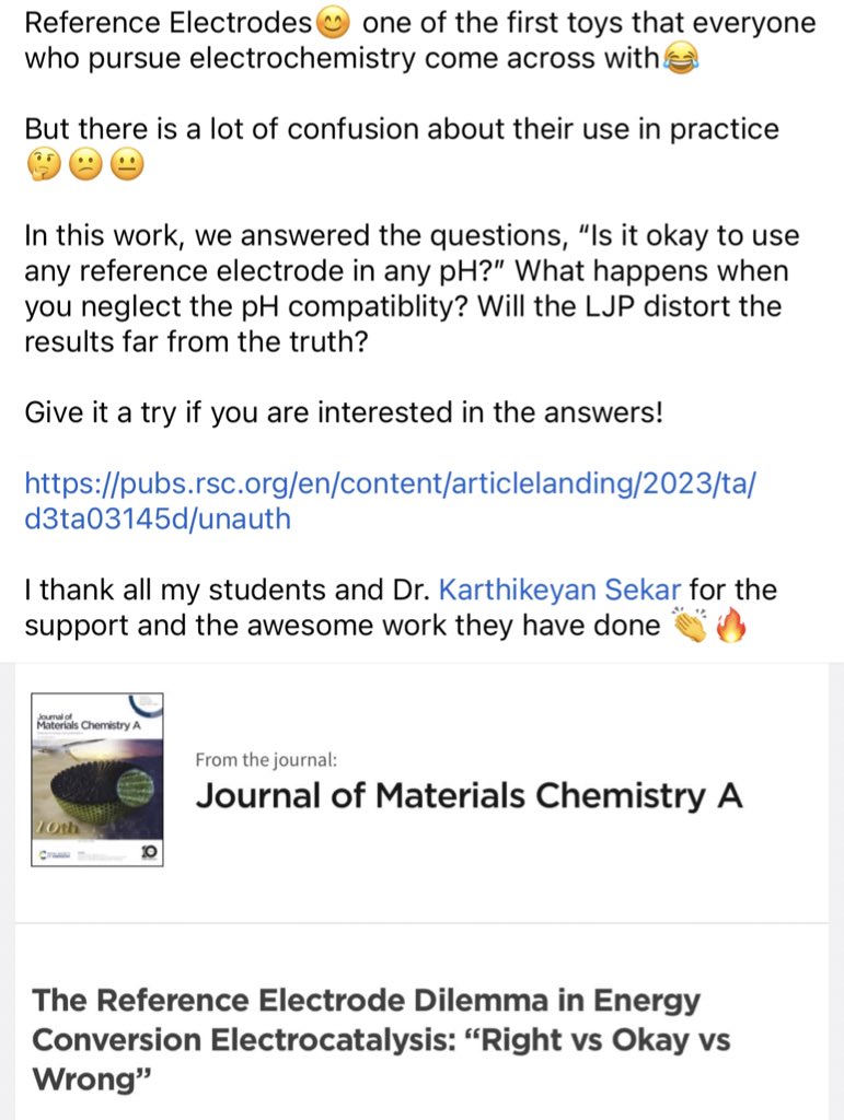 Ananth_Sengeni's tweet image. The link 👉 pubs.rsc.org/en/content/art… #electrochemistry #electrodes #energy #electrocatalysis