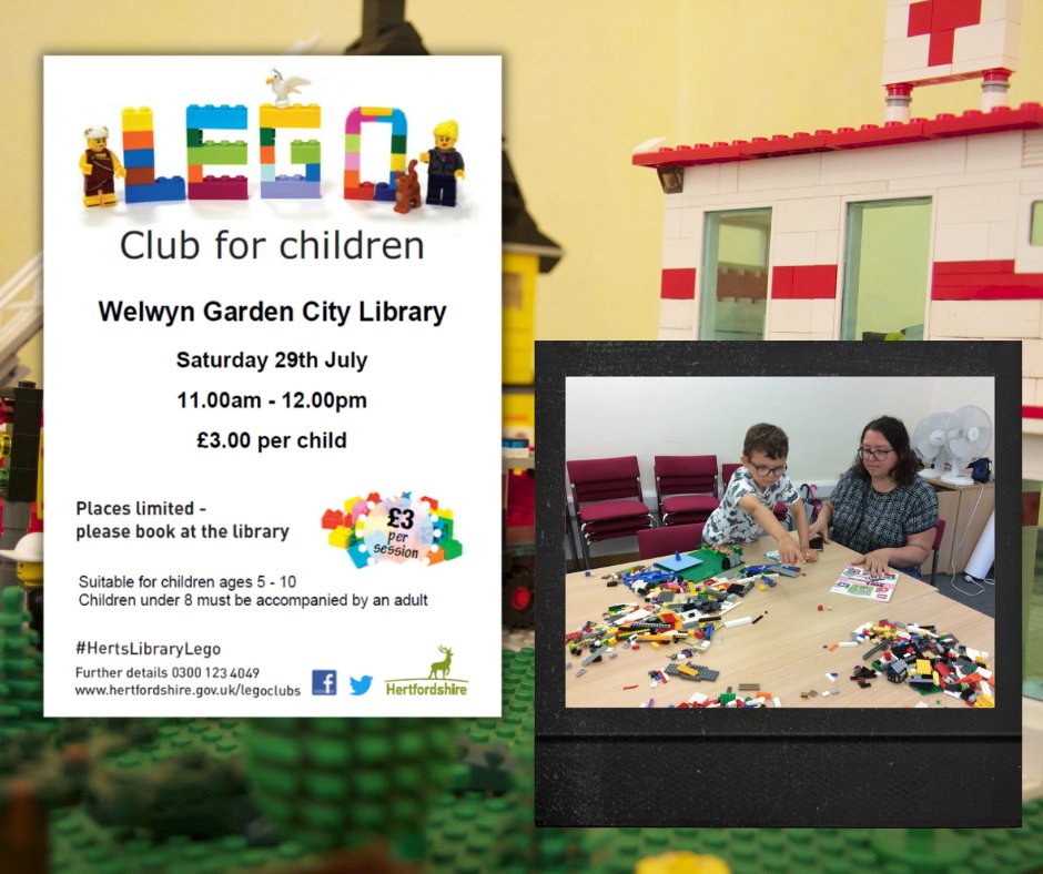 WGC_Central_Lib's tweet photo. Who's coming to the final Lego Club of the month? We look forward to seeing you on Saturday morning 11am-12pm.
No worries if you don't manage to book in advance. Drop-ins are welcome as well. Come be creative with us!
#HertsLibraryLego #LegoClubForChildren #LegoClub #Lego https://t.co/Opou02EBDu