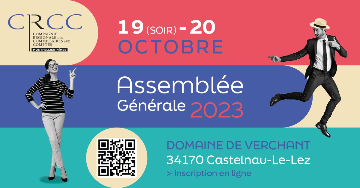 ASSEMBLEE GENERALE 2023 : LES INSCRIPTIONS SONT OUVERTES
qrco.de/beAwyK