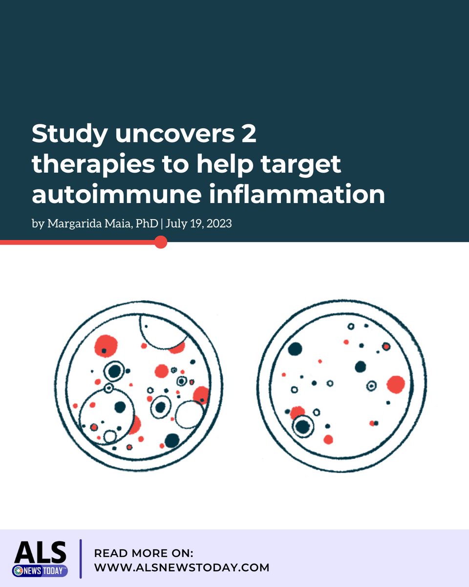 Findings reveal that an approved multiple sclerosis oral medication and another experimental treatment may help those with sporadic ALS. buff.ly/3Od23iy

#ALS #ALSNewsToday #amyotrophiclateralsclerosis #livingwithALS #ALScommunity