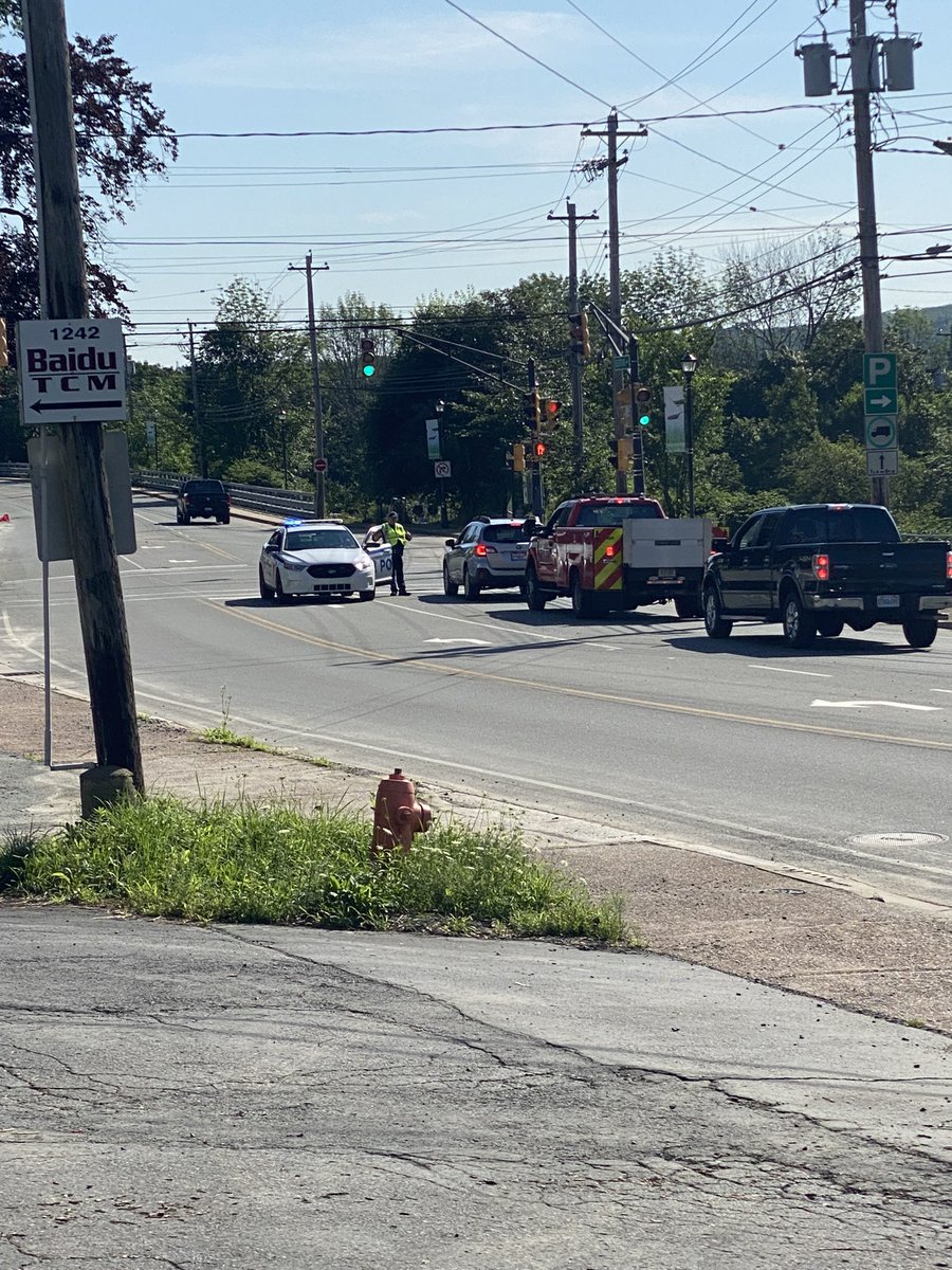 Bedford Highway now closed at Meadowbrook Drive and local traffic only from Mill Cove to Meadowbrook #halifax #hfxtraffic <a href="/HRMFireNews/">Halifax Fire News</a>