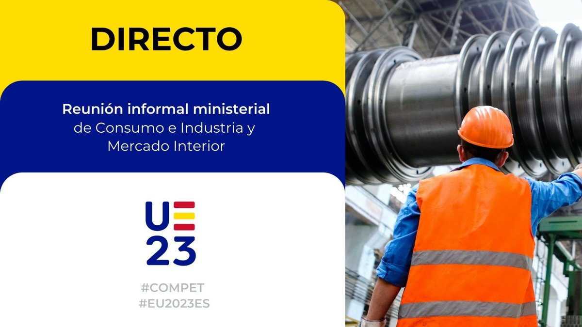 🔴 #ENDIRECTO | Declaraciones a la llegada a la reunión informal ministerial de Consumo e Industria y Mercado Interior que se celebra en Bilbao.

🔗 spanish-presidency.consilium.europa.eu/es/noticias/re…

#EU2023ES #COMPET