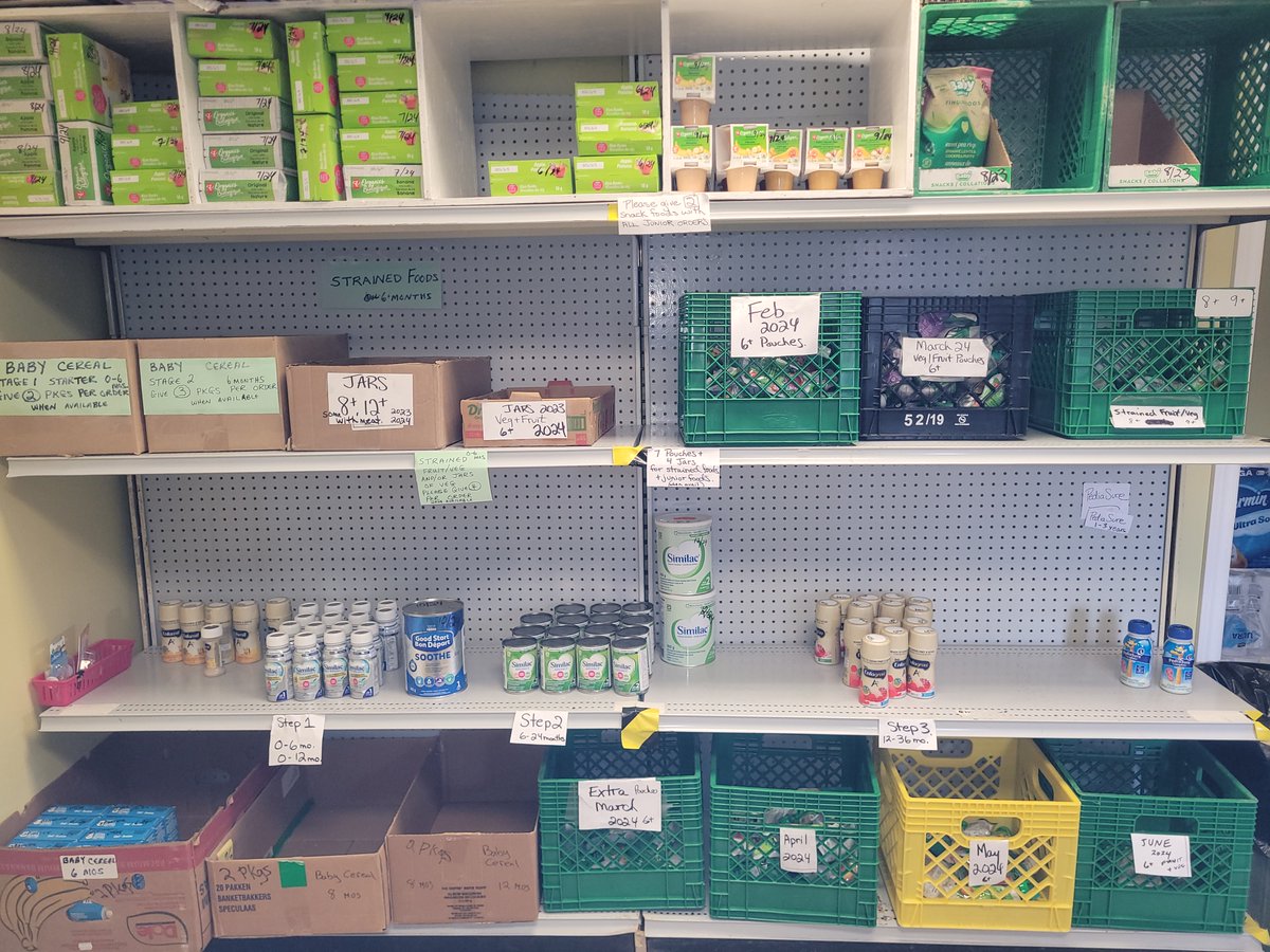 We are in need of baby food. Please drop off donations between 8:30am-12:00pm and 1:00pm-4:00pm at the back door. We greatly appreciate it!