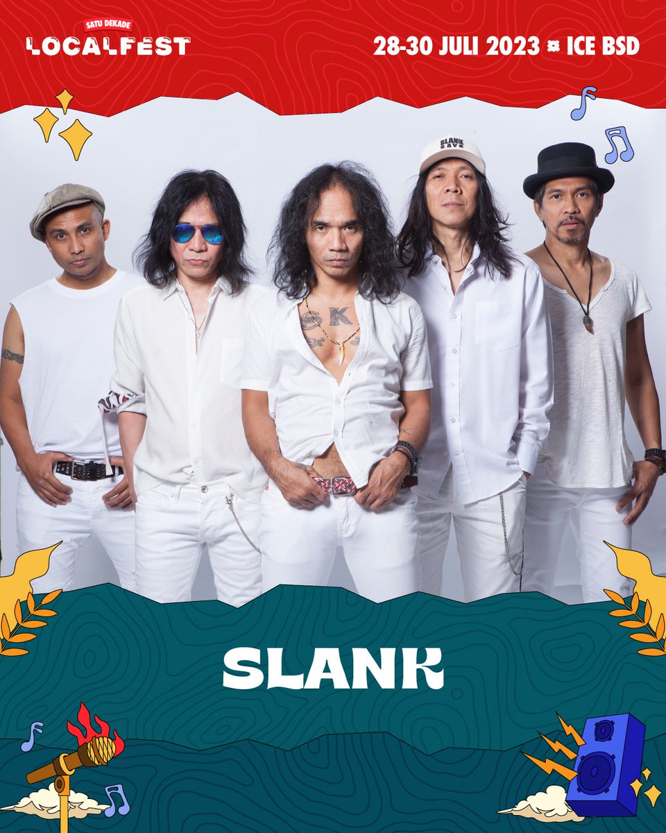 slankdotcom's tweet photo. Yoo Slankers!
Udah siap buat ngeSlank Rame-rame di Tangerang?!?
Sampai ketemu di #SatuDekade LOCALFEST tanggal 28 Juli 2023 di ICE - BSD!
Slank on stage pukul 21.40 WIB, tiket masih tersedia di https://t.co/h32vsGixU1
See you there!
#Slank #Slankers #JadwalSlank https://t.co/q0ueFdN38W