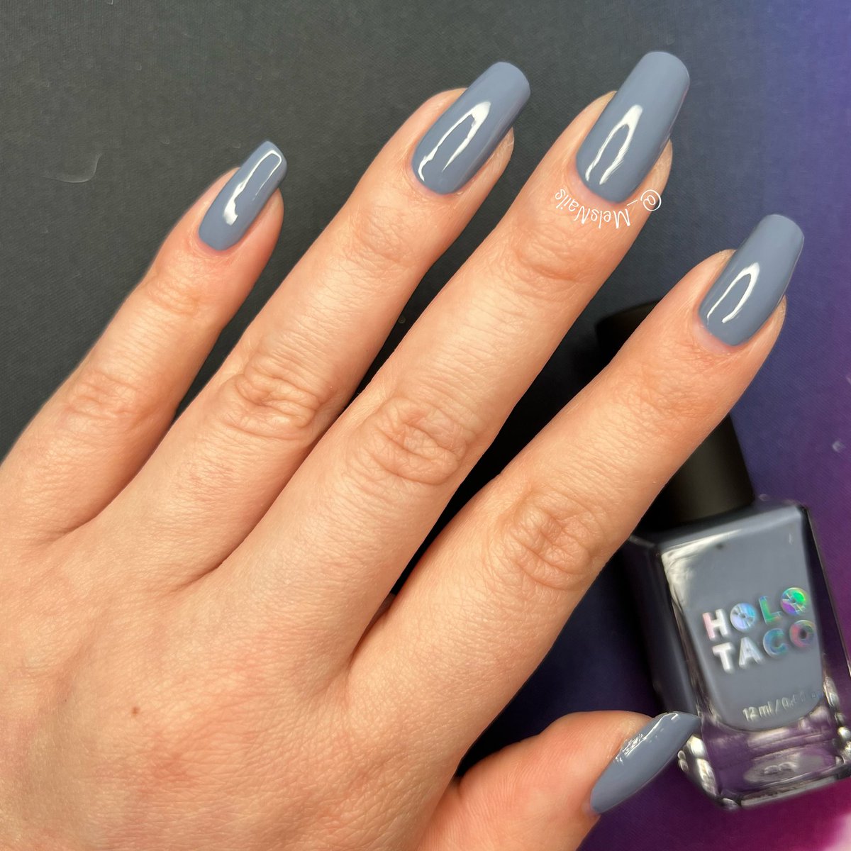 _MelsNails's tweet photo. Cold slate swatch ๐ฉถ๐ง๐
๐ป
@holotaco #ColdSlate #HoloTaco #melsnails #Swatch https://t.co/sJJ0MqNhj7