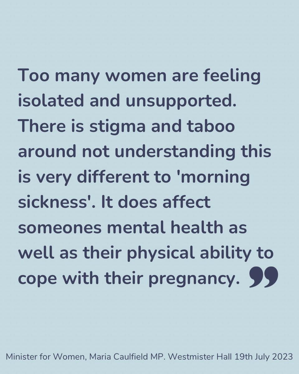 Maria Caulfield MP understood our plight and referenced scenarios she had heard of and understood all too well how women are often dismissed as being too weak or soft and that this has to change.   #HyperemesisGravidarum #Pregnancy