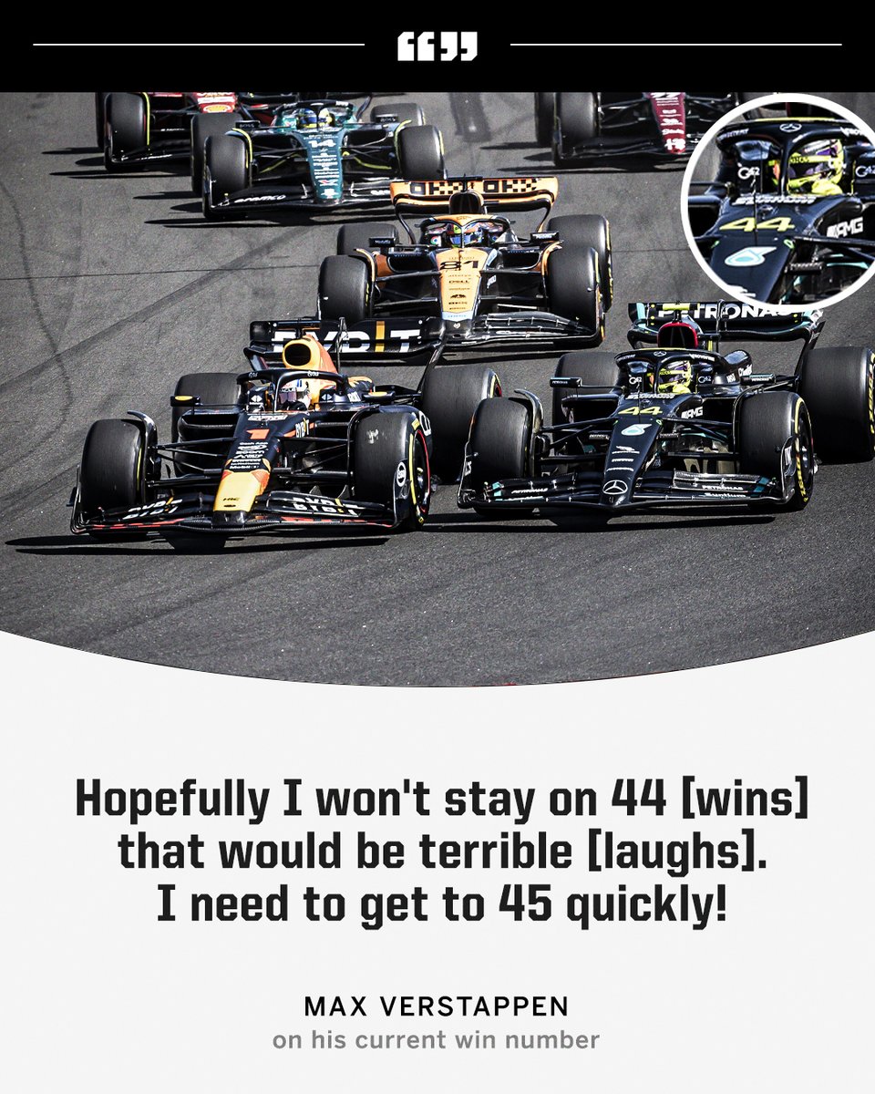 Max after reaching 44 race wins 😅