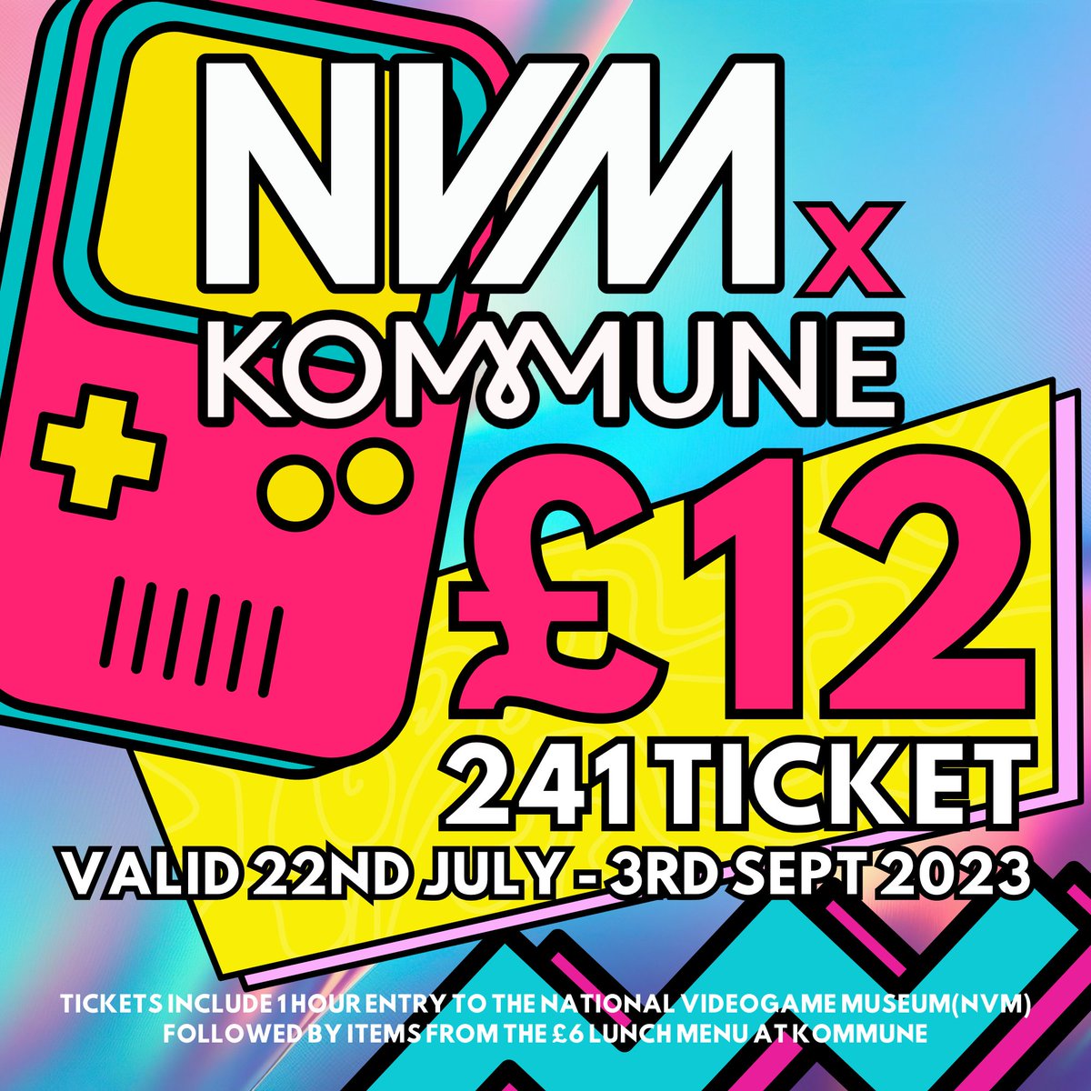 department_ch's tweet image. Exclusive summer deal! For the first time ever @nvmuk and #Kommune are releasing a joint ticket for £12! This means, a meal plus #NVM entry for the summer holidays. #Kommunity 
@SheffCouncil
@VisitSheffield

See t&amp;amp;c's on site

#sheffieldevents #sheffieldissuper #sheffield