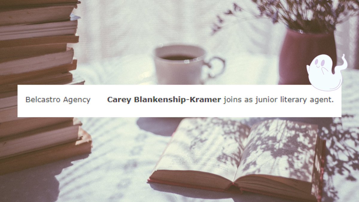 SO excited to spill the beans: I'm joining <a href="/belcastr/">Belcastro Agency</a> as a Junior Agent! I've been dreaming of this moment since I was a little girl &amp; with the incredible, talented, &amp; kind women at Belcastro?! Feels so surreal. Can't wait to help authors achieve their dreams! 🥰More info to come!