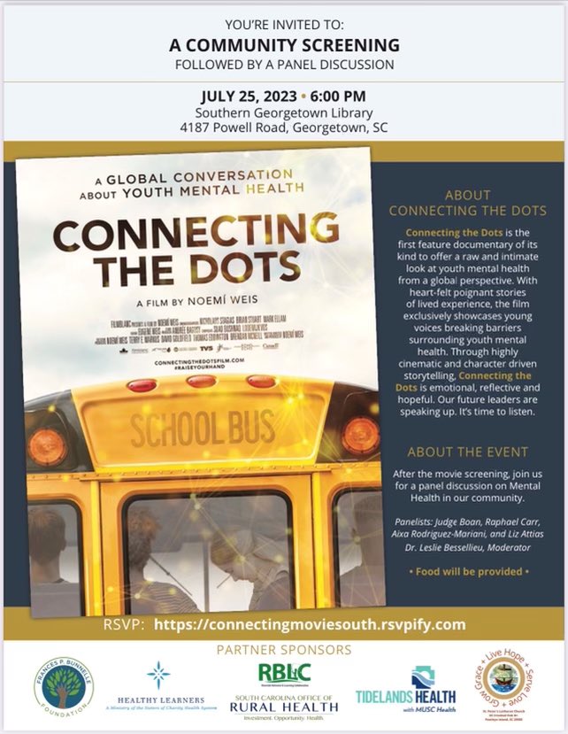 HealthyLearners's tweet photo. At Healthy Learners, we believe there is no health without mental health. We invite parents, grandparents, youth leaders, mentors, teachers, coaches, and community members to join us for this free event on Tuesday, July 25.
RSVP https://t.co/ZAOQShFY0o https://t.co/dmoREaECg0