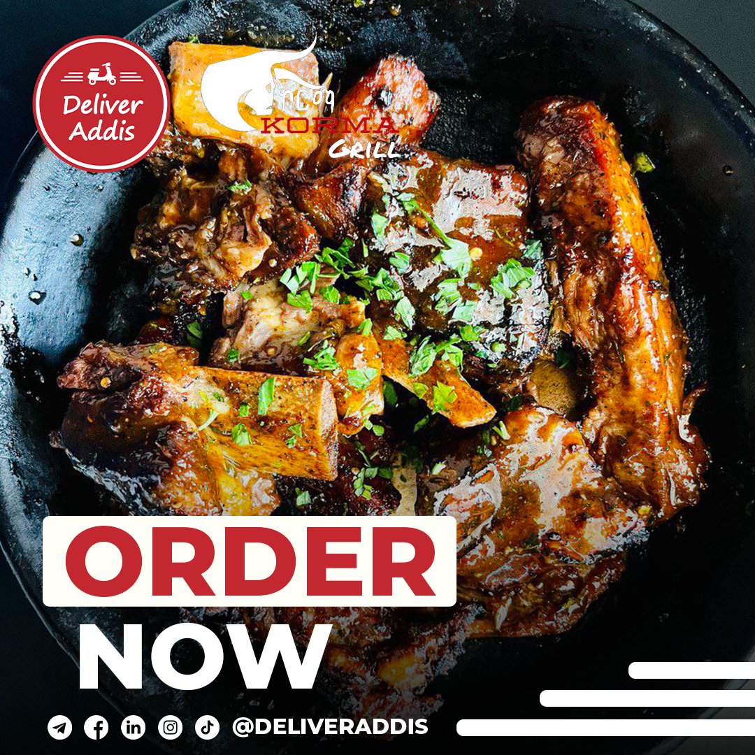 Tender beef ribs delivery! 
Get Korma Grill's smokey ribs dropped at your doorstep fresh and hot through <a href="/deliveraddis/">Deliver Addis</a> today! 
These soft ribs are seasoned and grilled to finger lickin' perfection. 
Order now and skip the line - rib bliss delivered right to you!
#deliveraddis