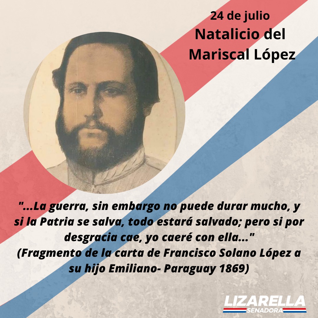 Un día como hoy el Paraguay vio nacer a uno de sus más grandes héroes, el  Mariscal Francisco Solano López Carrillo. Ejerció la presidencia del  Paraguay en 1862, la mayor parte de