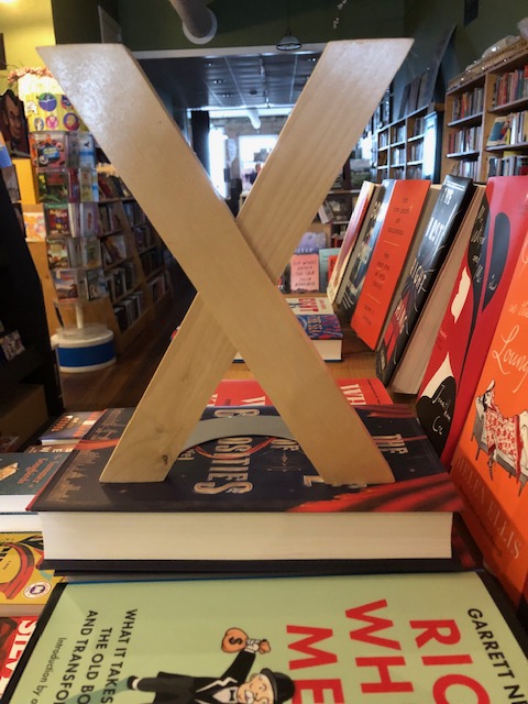 Today, we're re-branding Scuppernong Books as X. Not for any particular reason, but because we are geniuses. Nonsensical mission statement to follow. Please refer to us as X from now on. We won't answer to that other name.