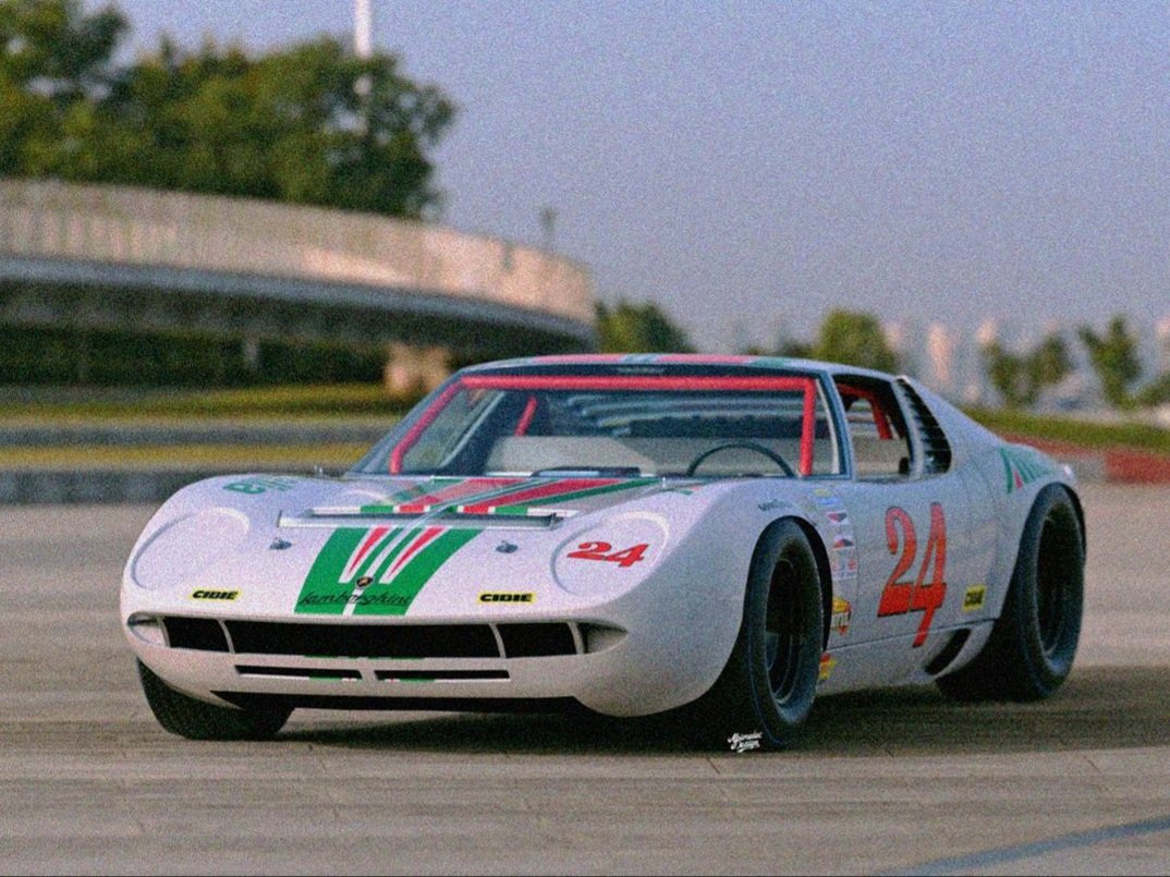 RT @FurMinoUwU: Why am I now just finding out that Alitalia had a Lamborghini Miura entered in 1967 NASCAR https://t.co/gOQmUAOQfy