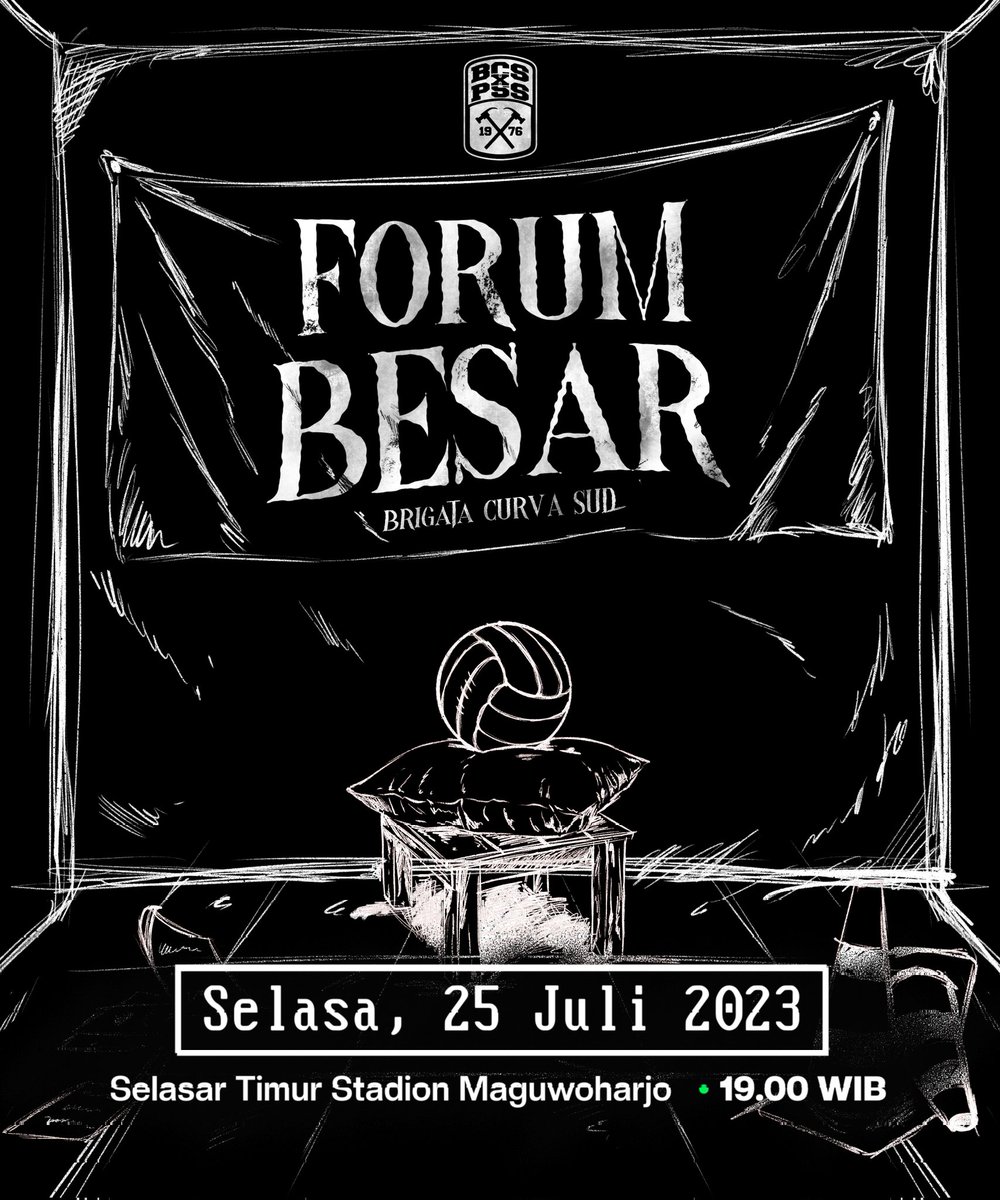 Undangan Forum Besar untuk seluruh keluarga Brigata Curva Sud.

Mari Saudaraku ✊️