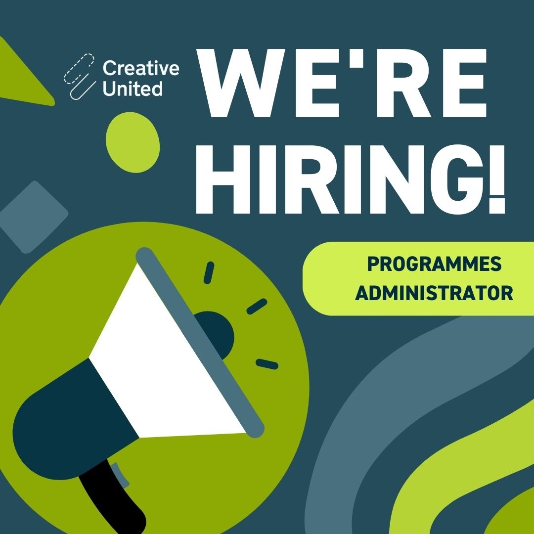 We’re Hiring! Creative United seeks a 'Programmes Administrator' for our Consumer Credit team. Passionate about arts and culture? Experienced in admin? Then, we want to hear from you - [Apply here](creativeunited.org.uk/job-vacancies/) by 14/08/23. #NowHiring #JobOpportunity #HybridRole