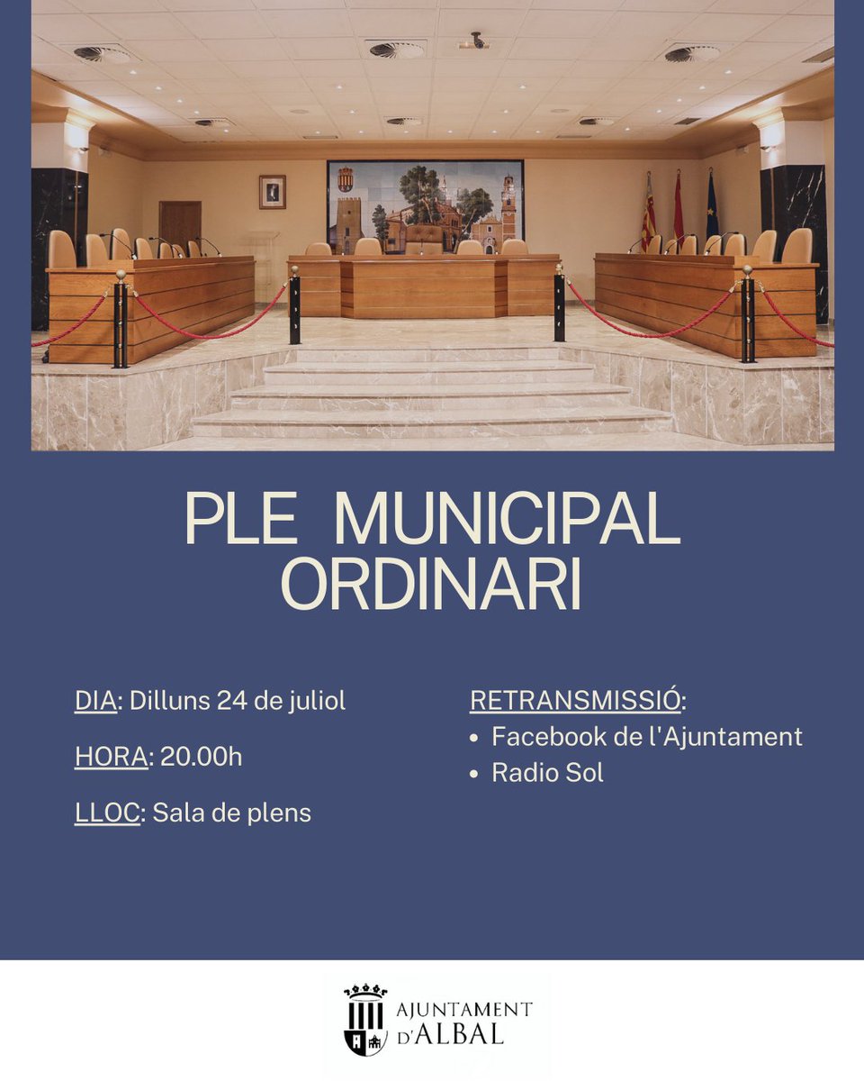 Ple Ordinari Municipal - 24 de juliol