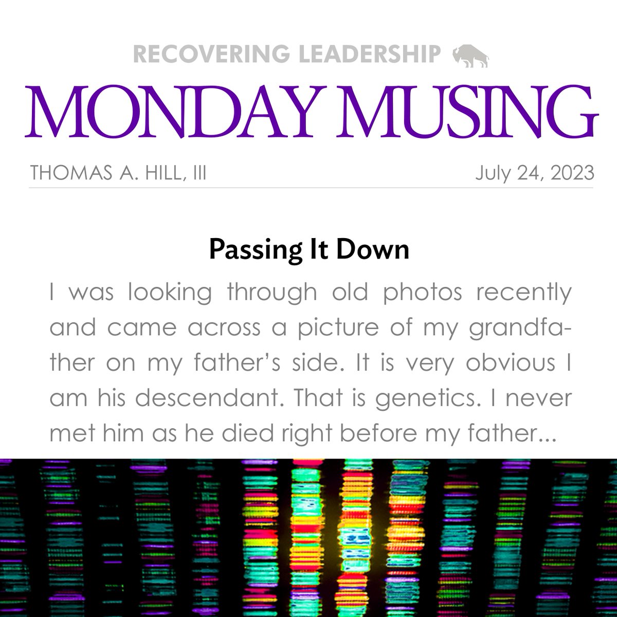 thekimmellfdn's tweet image. &quot;Each of us is part of the DNA of the culture in the communities we belong to.&quot;

Are you actions changing your company culture in a positive or negative way? Read more at thekimmellfdn.org/category/musin….

#thekimmellfdn #mondaymusing #leadershipblog #dna