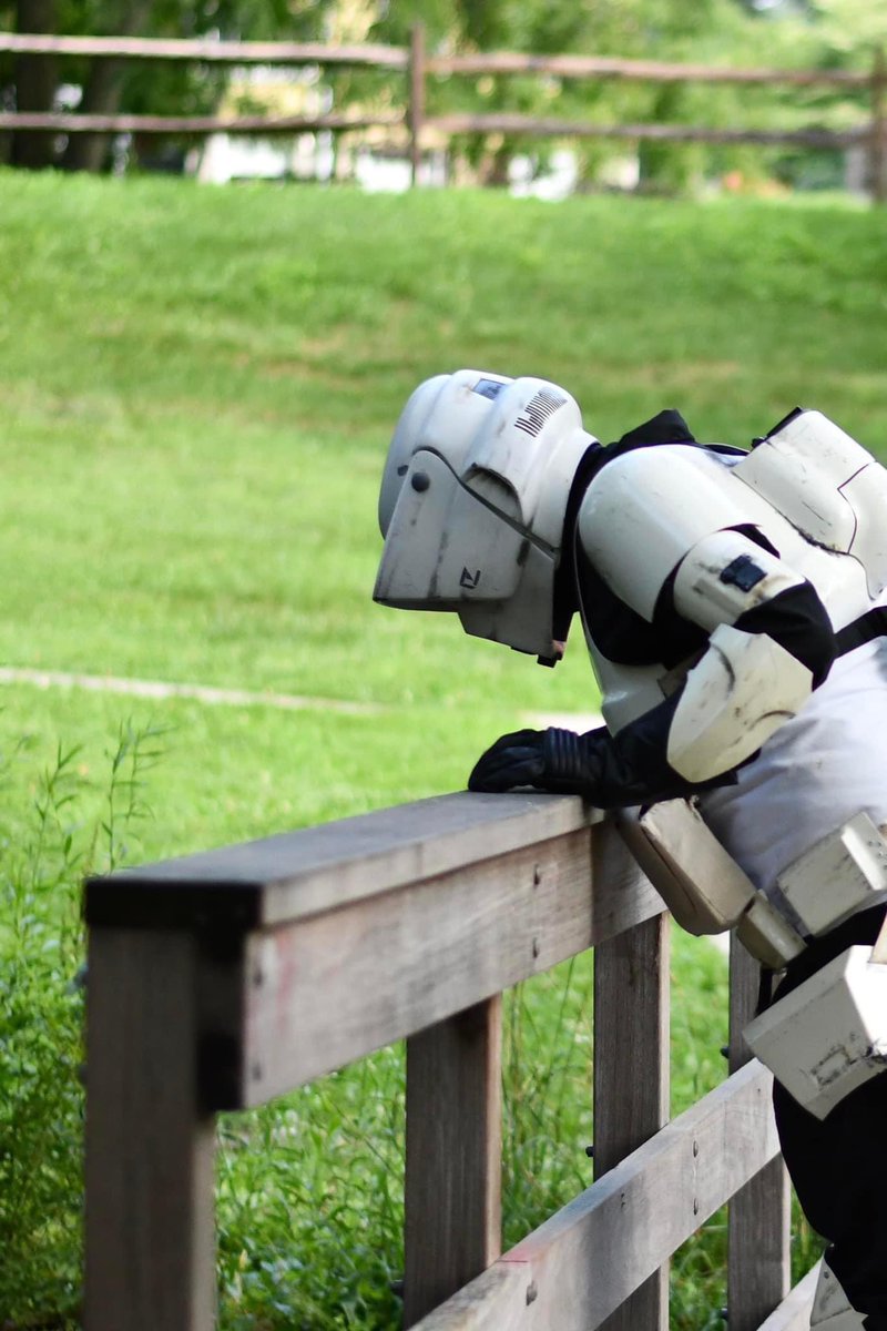 “Has anyone seen my Speeder Bike?” Member: TB-2193 of @GarrisonCarida . 📸: BB @501Pathfinders #501st #ScoutTrooper #BadGuysDoingGood