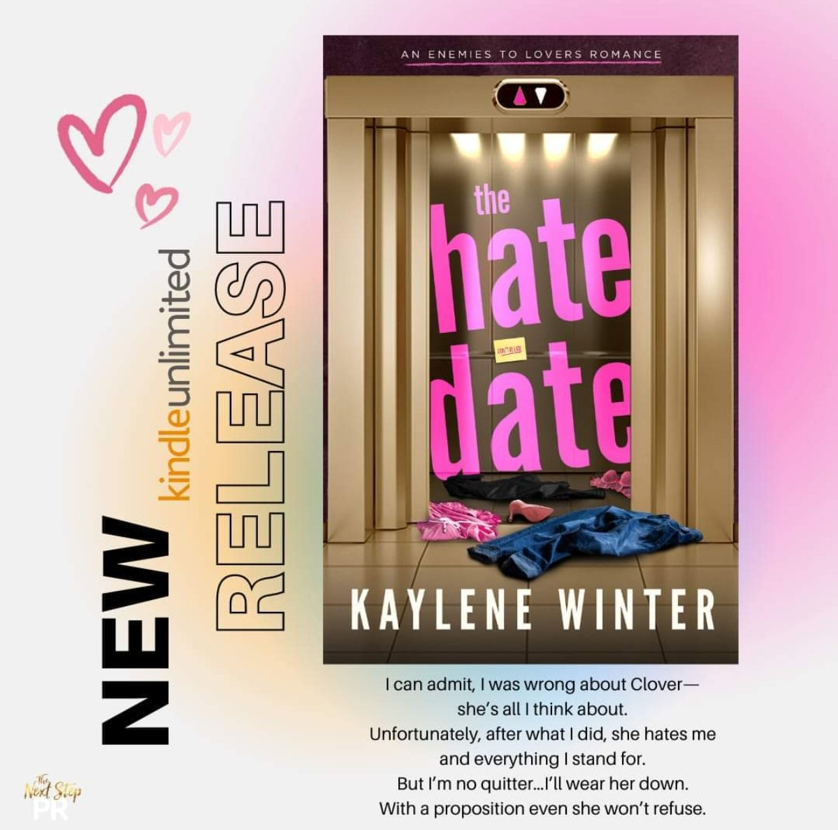 𝗧𝗛𝗘 𝗛𝗔𝗧𝗘 𝗗𝗔𝗧𝗘 - 𝗔𝗩𝗔𝗜𝗟𝗔𝗕𝗟𝗘 𝗡𝗢𝗪!

#TheHateDate @kayleneromance #OutNow
#TheHateDateReleaseKW #KayleneWinter
#ForcedProximity #Standalone
#ReadMe
 getbook.at/HateDate

#Hosted @TheNextStepPR