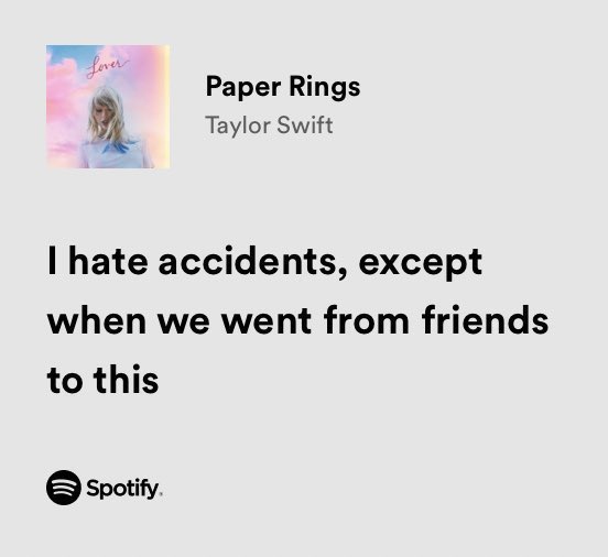 RT @thesadbaby: taylor swift / paper rings https://t.co/EAtVBbBUhM