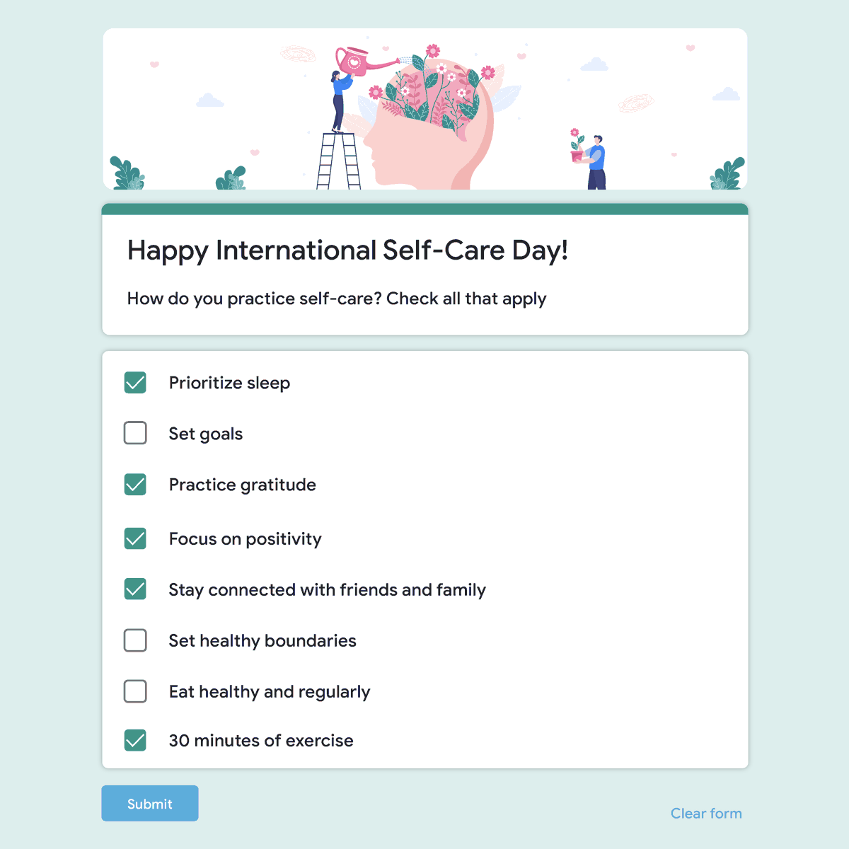 1. Stretch every morning! 🙆
2. Drink lots of water. 💧
3. STOP SCROLLING. Put down your phone and take a quick walk! ☀️ → goo.gle/44wSpy2