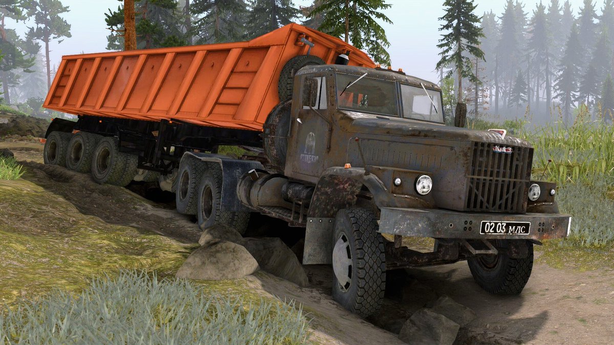 offsimmaniac's tweet image. youtu.be/maFooEdvpgo #spintires #spintiresrevival #kraz256 #russiantrucks