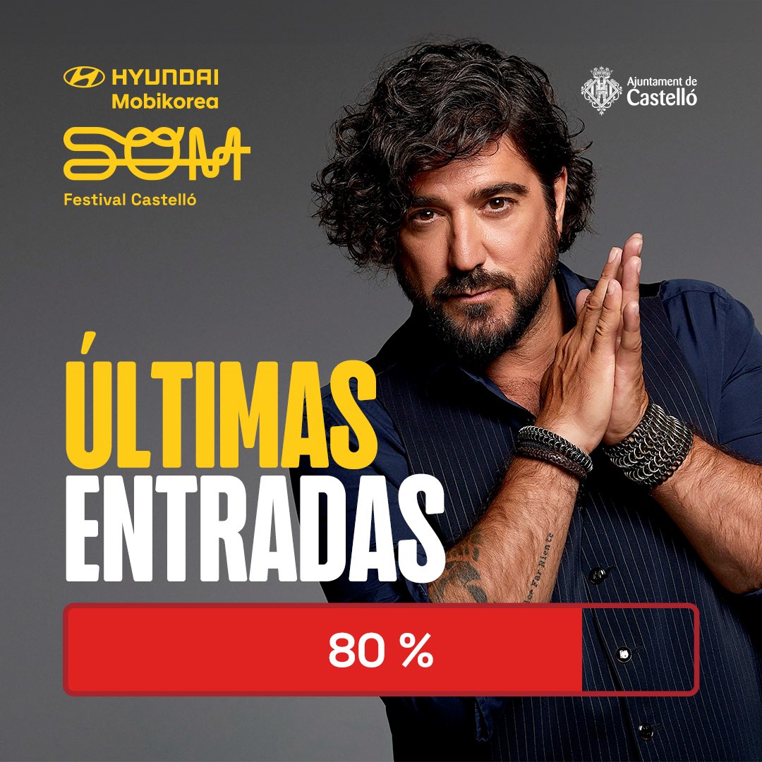 SOM Festival Castelló (@somfestival_) on Twitter photo Empezamos la semana cantando “La Revolución” de <a href="/antoniorozco/">Antonio Orozco</a> y recordándoos que falta muy poquito para que se agoten las entradas de su concierto 🔥
Consigue las tuyas en nuestra web.
#SOMFestivalCastelló #Festival #AntonioOrozco Empezamos la semana cantando “La Revolución” de <a href="/antoniorozco/">Antonio Orozco</a> y recordándoos que falta muy poquito para que se agoten las entradas de su concierto 🔥
Consigue las tuyas en nuestra web.
#SOMFestivalCastelló #Festival #AntonioOrozco