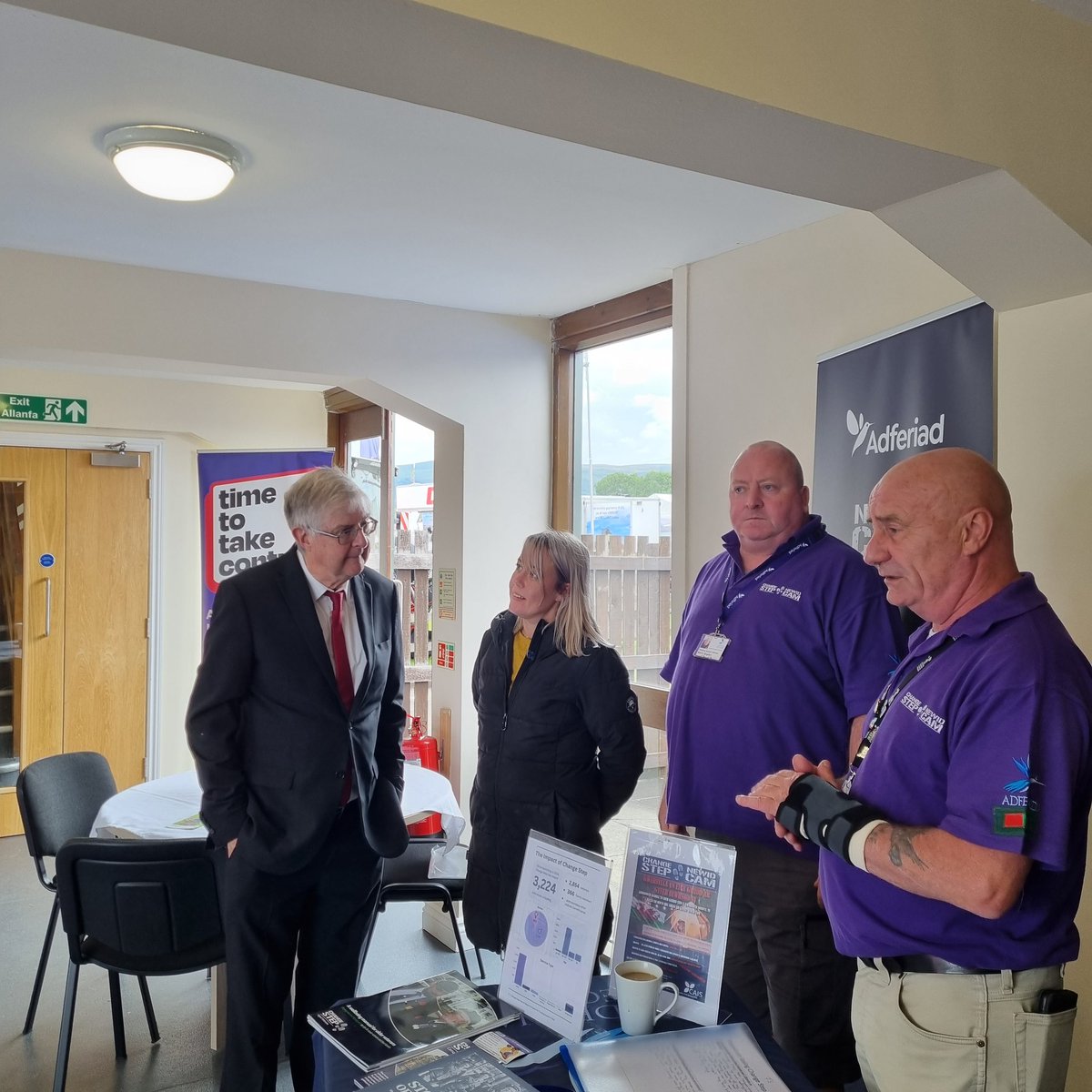 KMatelot's tweet photo. Visit to the Adferiad / ChangeStep site by the First Minister Mark Drakeford
@ChangeStepWales @Adferiad_ https://t.co/EeoBgwg2Ug
