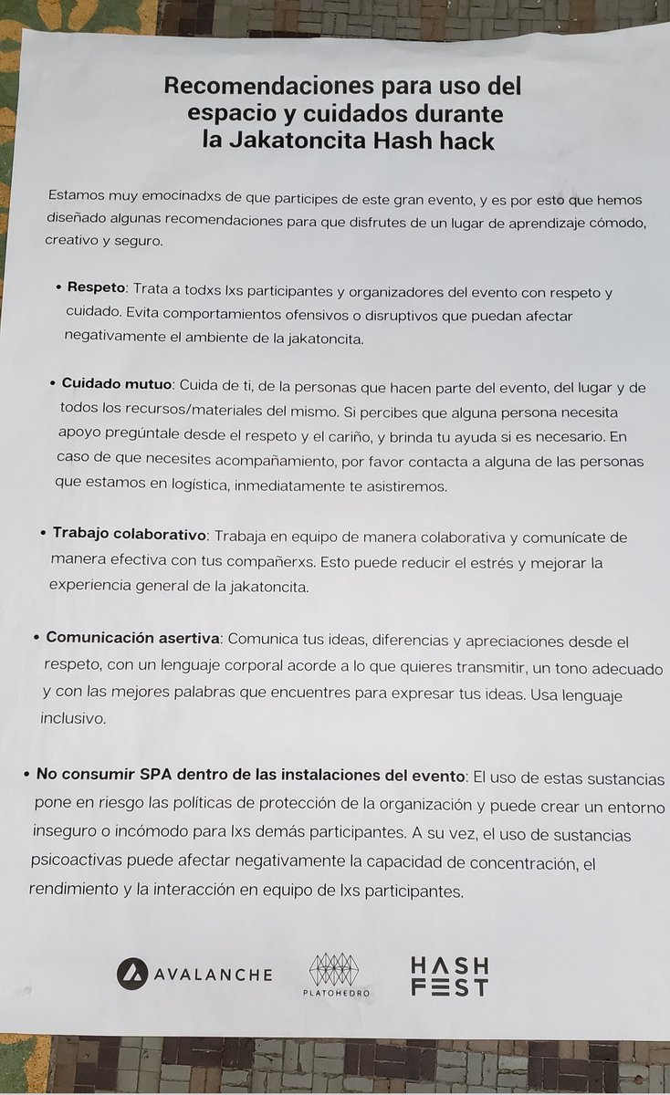 alexrubeola's tweet photo. No es simplemente saber hacer código. #hashhack @avax @platohedro https://t.co/WIqSclA2iK