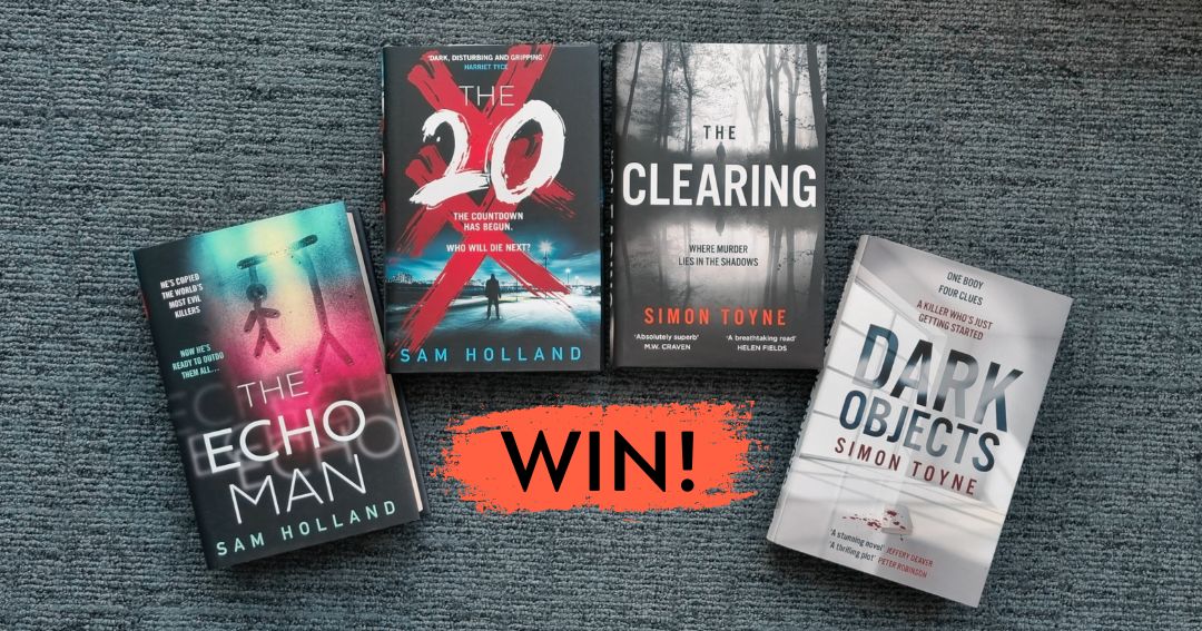 HarperFiction's tweet photo. In case you missed it, @KillerReads are giving one lucky reader the chance to win a thrilling bundle of books! 🔥
📚 Including: 📚
#TheClearing & #DarkObjects by @simontoyne
#TheTwenty & #TheEchoMan by @SamHollandBooks
Enter here: https://t.co/FeoYxbAEgw https://t.co/tH2u7wOEmD
