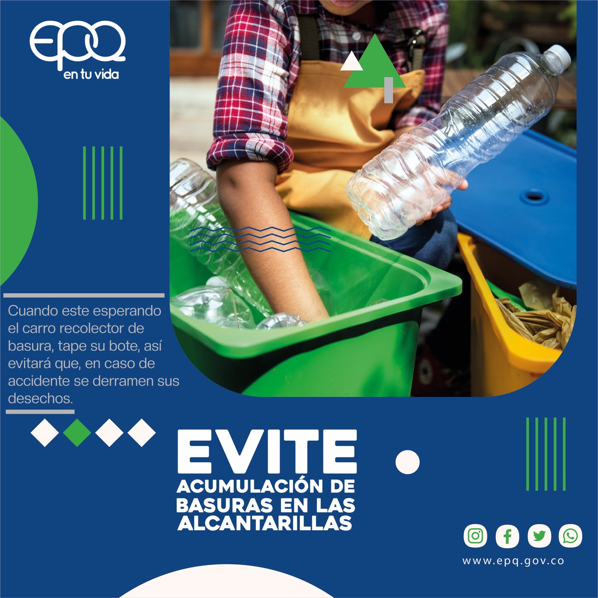 EpQuindio's tweet photo. #CuidadoDeRedesDeAlcantarillado | Evite a toda costa derramamientos de basura en las calles,  así no llegarán a las redes de alcantarillado. 💦💦💦 https://t.co/oWsfygi9RE